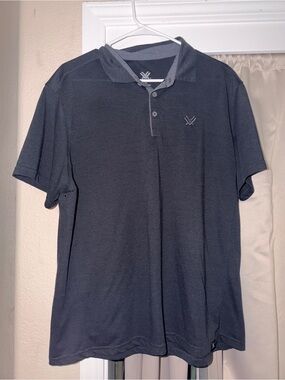 Men's Vortex Short Sleeve Polo Shirt - Charcoal